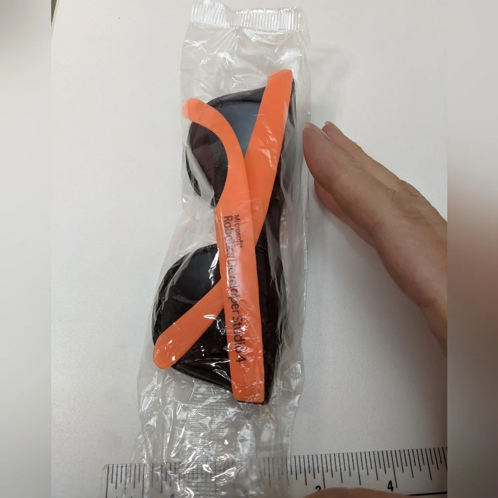 Sealed Neon Orange Microsoft Robotics Developer Studio Promo Plastic Sunglasses